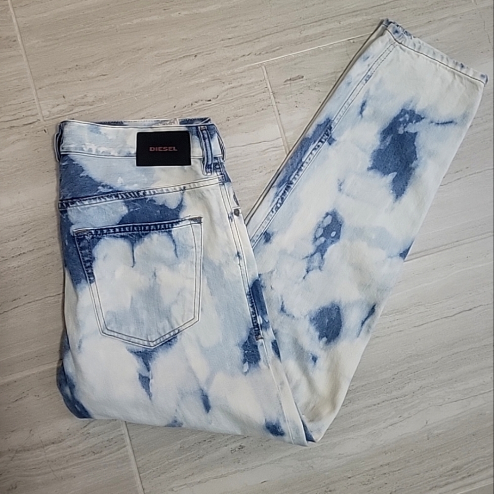 Mens Y2K Diesel Cloud Wash D Jifer Jeans RegularTapered Fit 32x27 - Picture 12 of 12